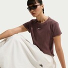 Nike Sportswear Womens Tight Ribbed Short-Sleeve T-Shirt