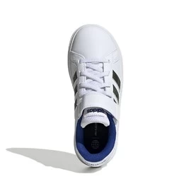 adidas Grand Court Lifestyle Court Elastic Lace and Top Strap Shoes