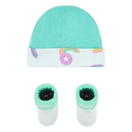 CONVERSE RAINBOWS HAT & BOOTIE 2PC SET