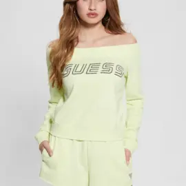 GUESS SKYLAR OFF SHOULDER SWEATSHIRT