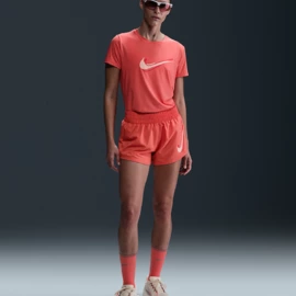 Nike One Womens Dri-FIT Mid-Rise Brief-Lined Running Shorts