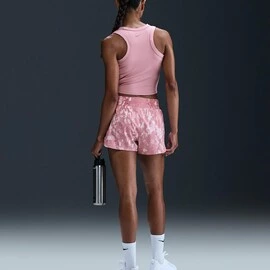 Nike One Womens Dri-FIT Brief-Lined Printed Shorts