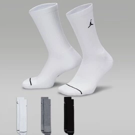 Jordan Unisex Everyday Cushion Poly Crew Socks 3pair