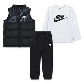 NIKE BOYS 3 PC VEST LS PANT SET